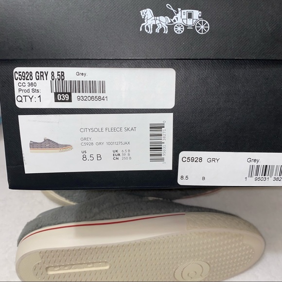 Coach Citysole Skate Sneaker New in original box size 8.5 - Picture 3 of 10
